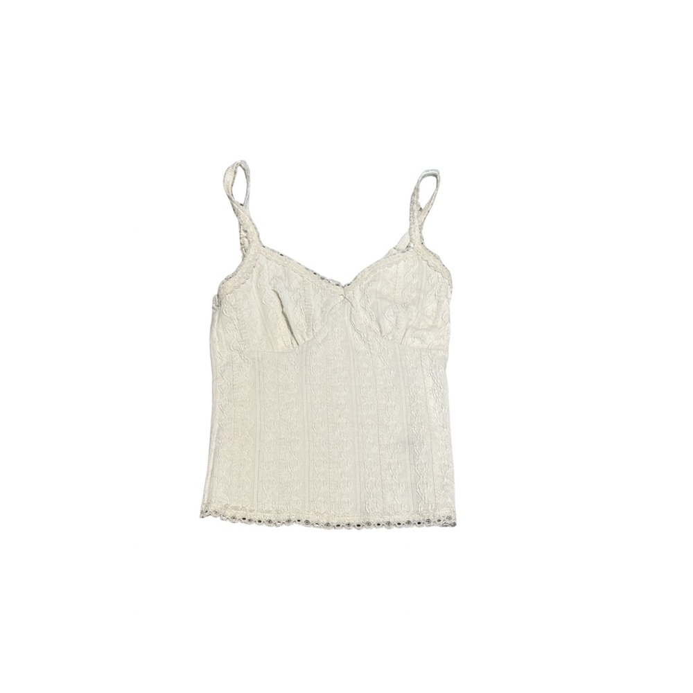 No Boundaries Cream Lace Cami Top